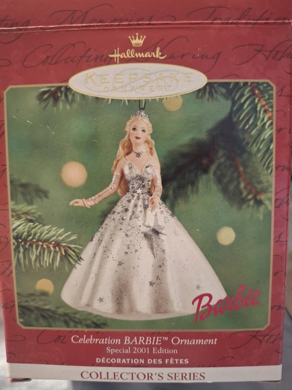 Hallmark Keepsake Ornament Celebration Barbie Special 2001 Edition Collectors