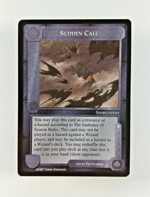 Sudden Call - Middle Earth CCG card (1997 ICE) MECCG Lidless Eye Resource LotR