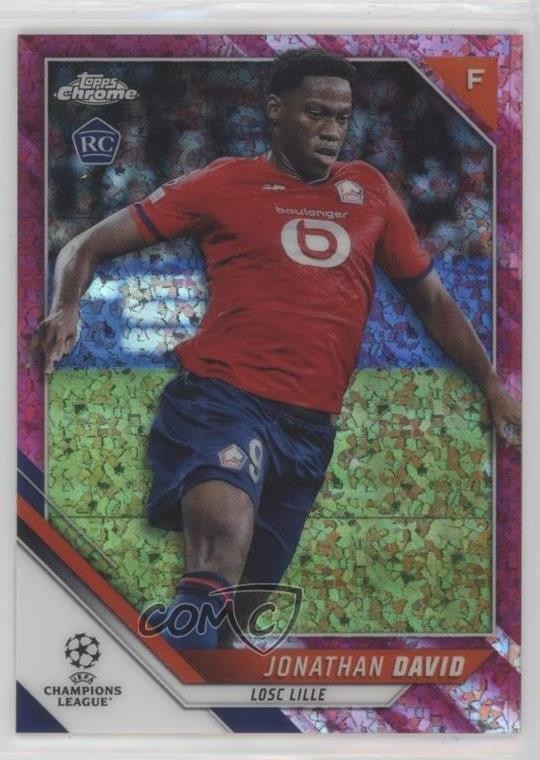 2021 Topps Chrome UEFA Champions League 29/175 Jonathan David #191 Rookie RC zu8