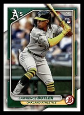 Lawrence Butler 2024 Bowman #44 Oakland Athletics ROOKIE BUY10GET5FREE