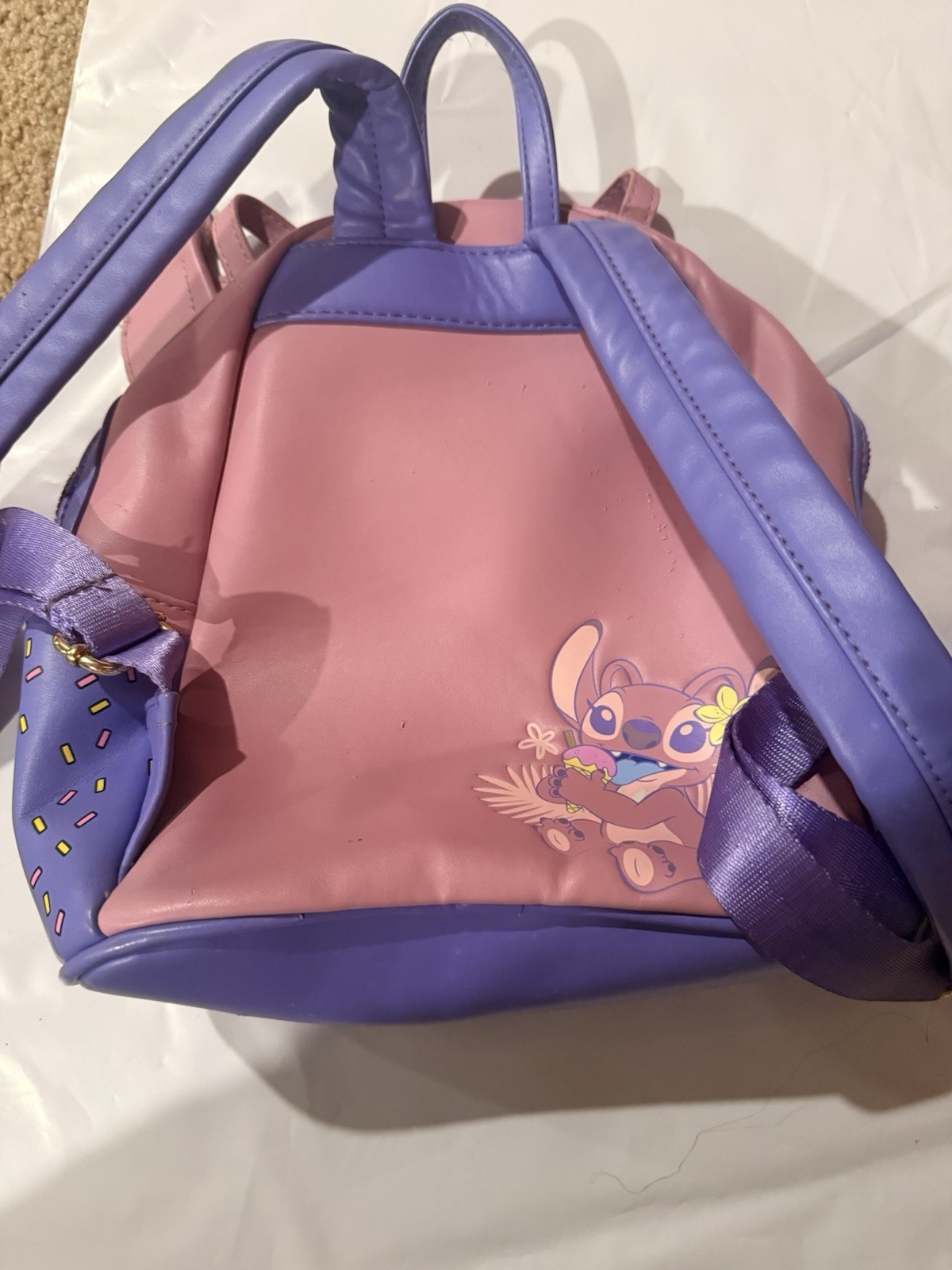 Loungefly Disney Lilo and Stitch Angel Cupcake Mini Backpack Exclusive image 3