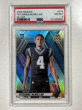 2025 Panini Mosaic - Rookie Variations Tetairoa McMillan #274 Silver Prizm PSA 8