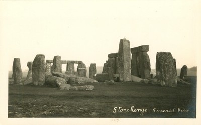 UK,Stonehenge, Salisbury, Wiltshire RPPC Postcard Antique 1915-1930 Real Photo N