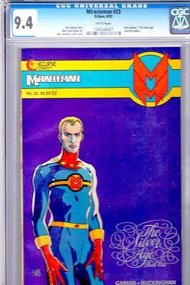 Miracleman 23 Eclipse Gaiman Windsor-Smith RARE CGC 9.4 FREE UK POST
