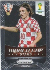 Panini Prizm 2014 World Cup Stars LUKA MODRIC No.23 silver