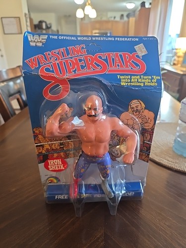 WWF LJN IRON SHEIK 1985 WWE VINTAGE WRESTLING SUPE...