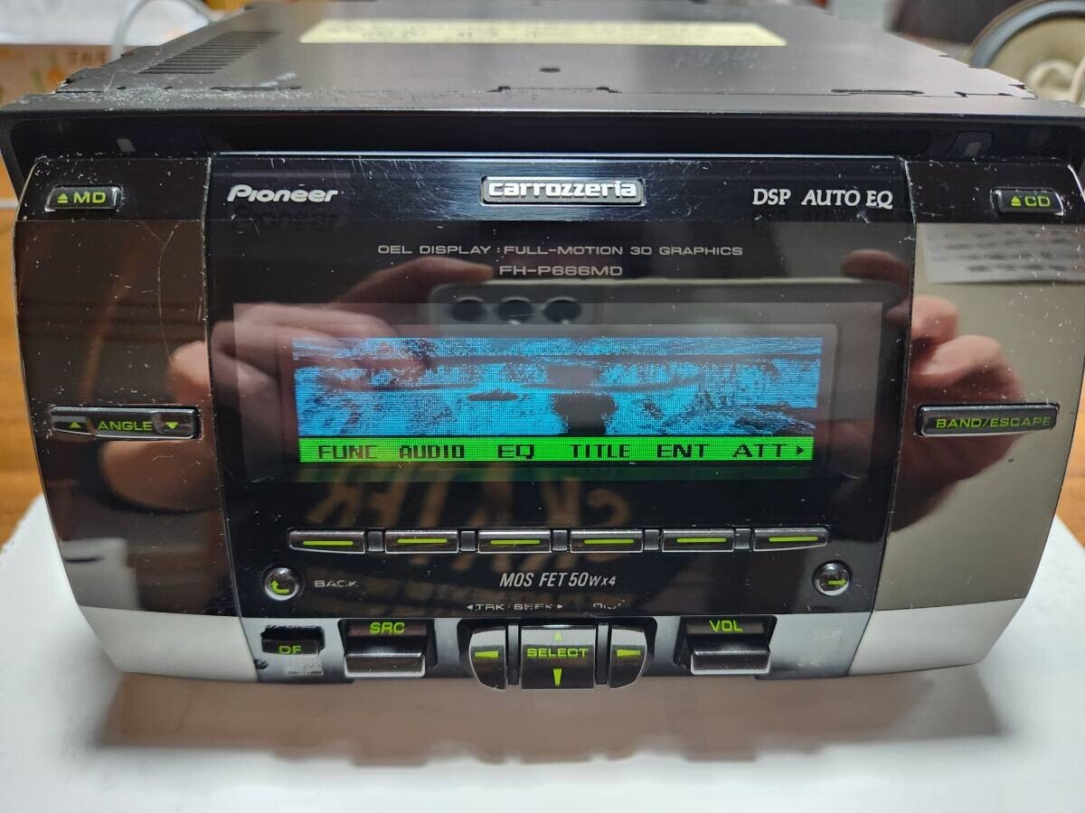 Pioneer Carrozzeria FH-P666MD Car Audio CD/MD DSP SFC Aux Pioneer Carrozzeria FH-P666MD Car Audio CD/MD DSP SFC Aux