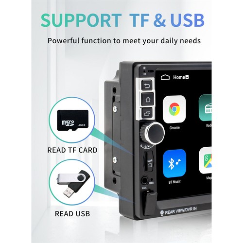 Autoradio 7 pollici Android 10.1 doppio din WIFI USB volante S-8802C 1+16G - Foto 9 di 11