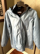 Women Totes Turguious Water Resistant Jacket Fleece Lining, Hood M