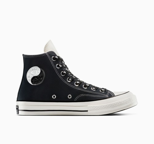 Converse Chuck 70 All Star Yin-Yang High-Top Shoes Black/Egret - Picture 1 of 9