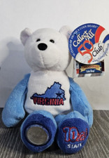COIN BEAR 10 VIRGINIA 9" State Coin Bear Plush Collectible Ltd Treasures A1 