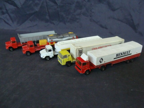 Konvolut 5 Majorette LKW Maßstab 1/100