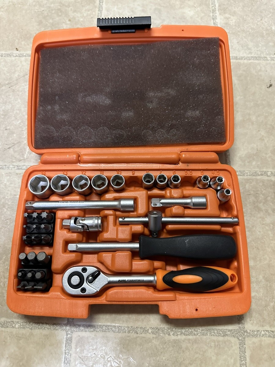 Ktm Powerparts 1/4 Socket Set Tool Kit Mx Motocross Ratchet Torx