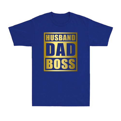 Husband Dad Boss Funny Father's Day Boss's Day Employer Father Men's T-Shirt - Picture 8 of 10