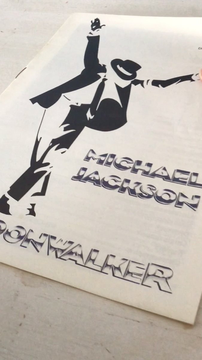 Michael Jackson Moonwalker German Promo Original Press Movie
