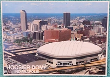 Hoosier Dome Indianapolis Indiana 1980's Unused Vintage Postcard