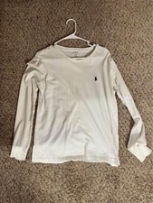 Polo Long Sleeve Tshirt Men White