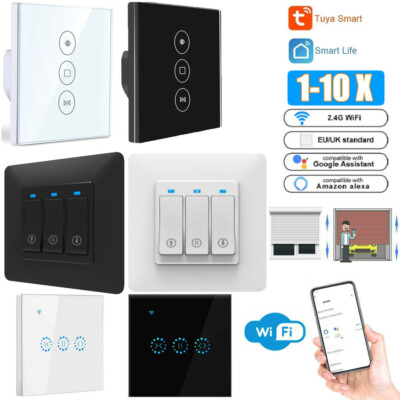 Smart Wifi WLAN Schalter Zeitschaltuhr APP Touch für Rolladen Jalousie Rohrmotor