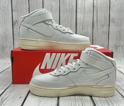 Nike Women's Air Force 1 '07 Mid White Canvas Size 6 DZ4866‑121 | eBay