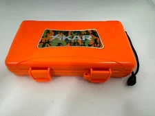Xikar Orange 5 Cigar 5 Travel Humidor and Stratosphere Lighter Gift Set - New