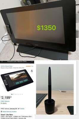 WACOM DTH-2700 Cintiq 27QHD Touch Creative Display With Pro Pen