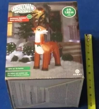 Airblown Inflatable Christmas Reindeer Energy Efficient LED Outside Decor Gemmy