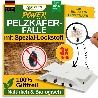 Pelzkäfer Falle   3x Fallen - Pelzkäfer Bekämpfung, Bio Mittel gegen Pelzkäfer