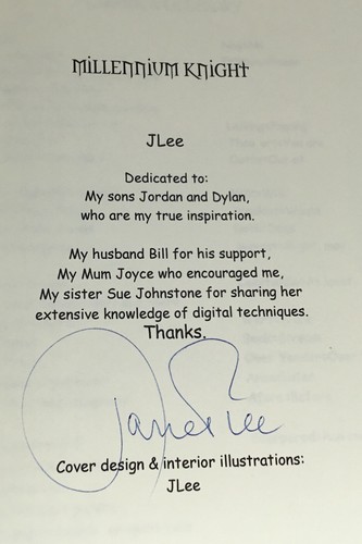 Millenium Knight Signed J. Lee Another Time Another Place Another Self 2012 - Picture 2 of 10