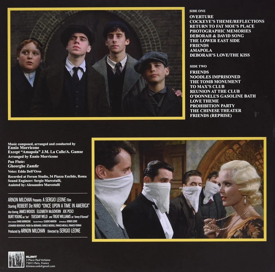 Ennio Morricone Once Upon A Time In America Gold Vinyl LP [New & Sealed] - Image 2 of 4