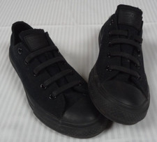 Converse Chuck Taylor All Star Low Top Casual Shoes Black Monochrome YOUTH 1