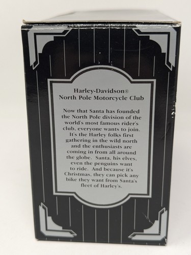 Harley Davidson North Pole Motorcycle Club Riding Santa Christmas Ornament - Picture 5 of 5