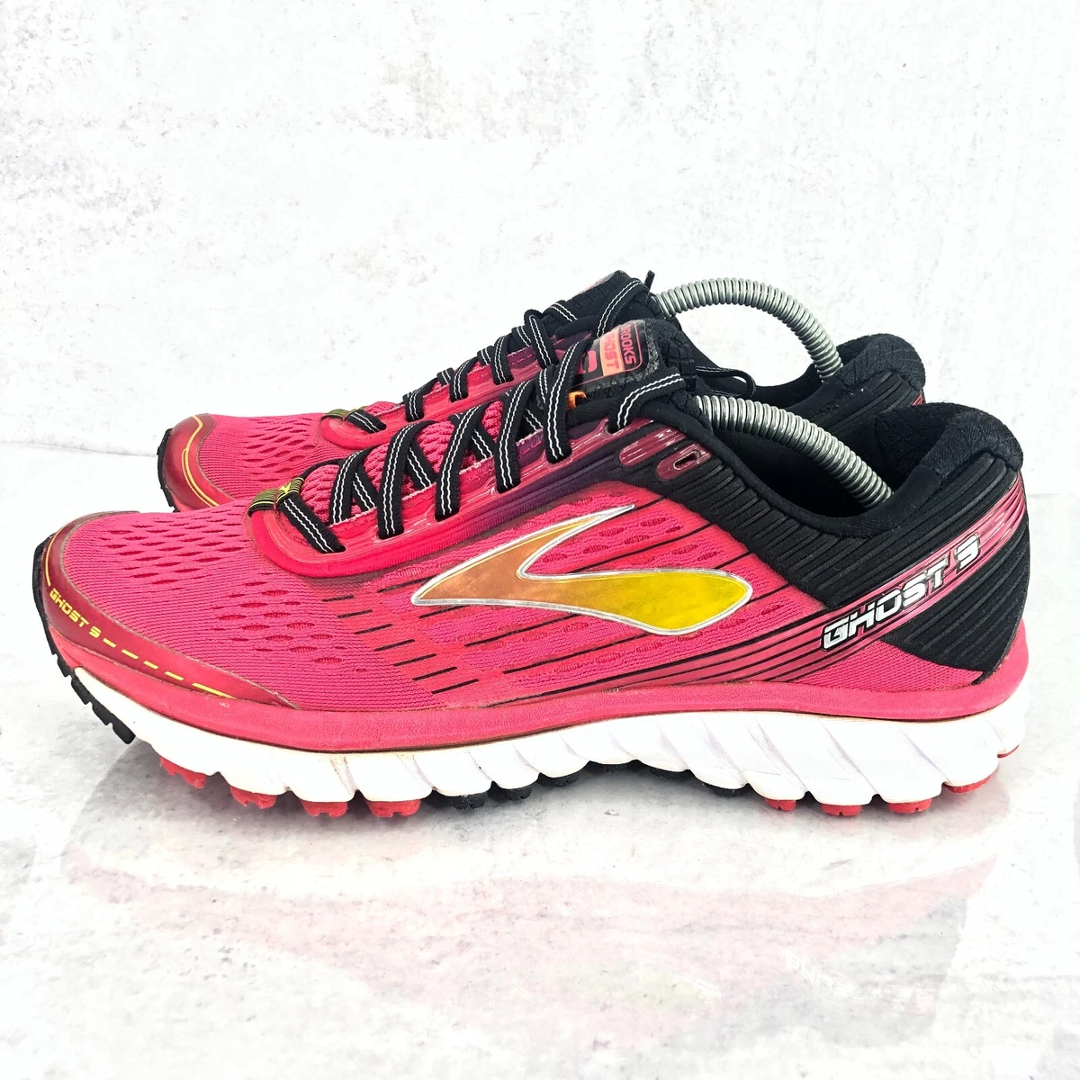 Brooks Ghost 9 Women s 9.5 M Running Shoes Pink Black