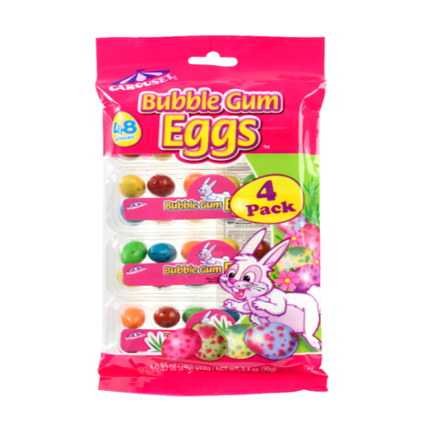 Carousel Bubble Gum Eggs, 48 PCS., 4 PACK eBay