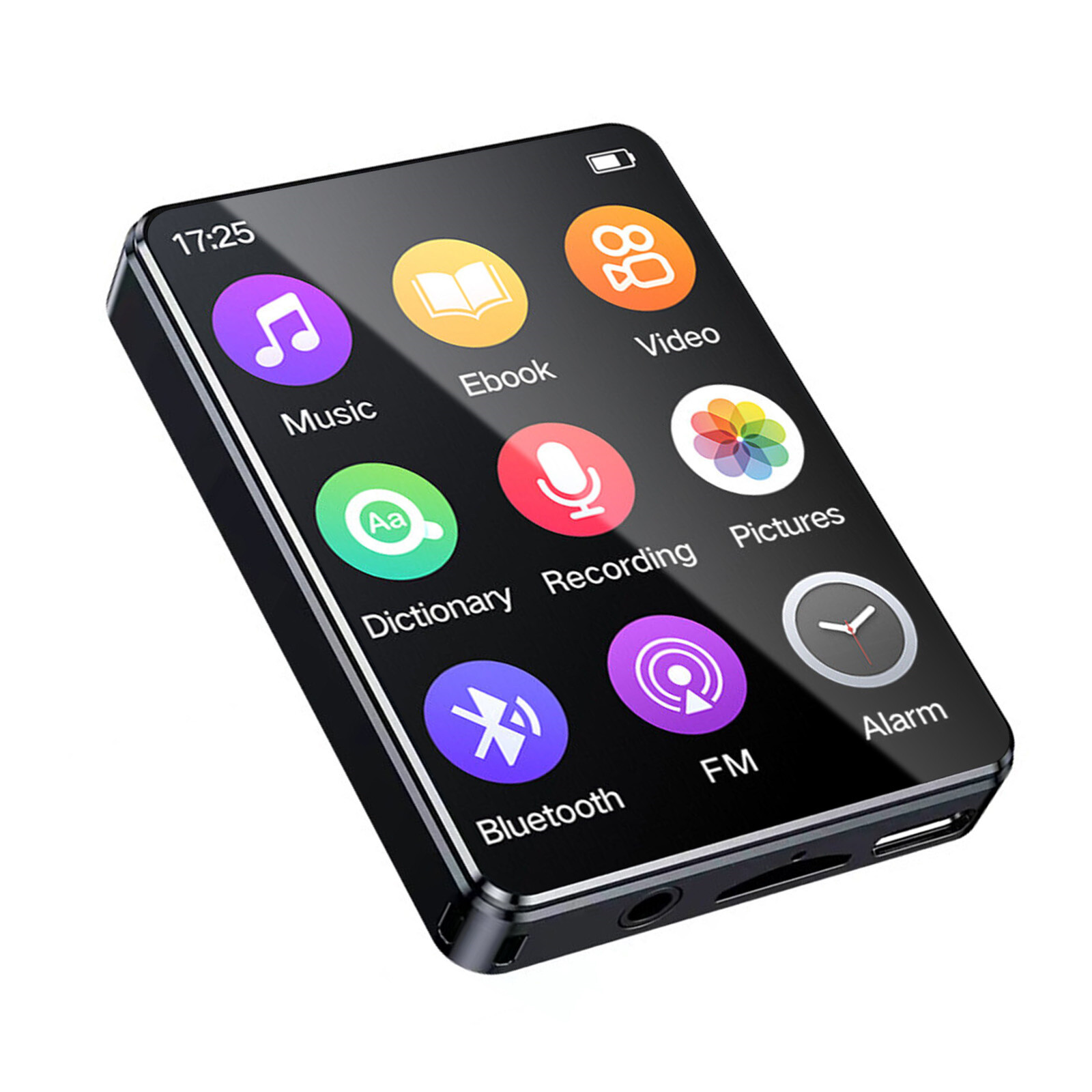 2.4" Touch Screen Bluetooth5.0 HIFI Android MP3 MP4 Music Video Player+16GB Card