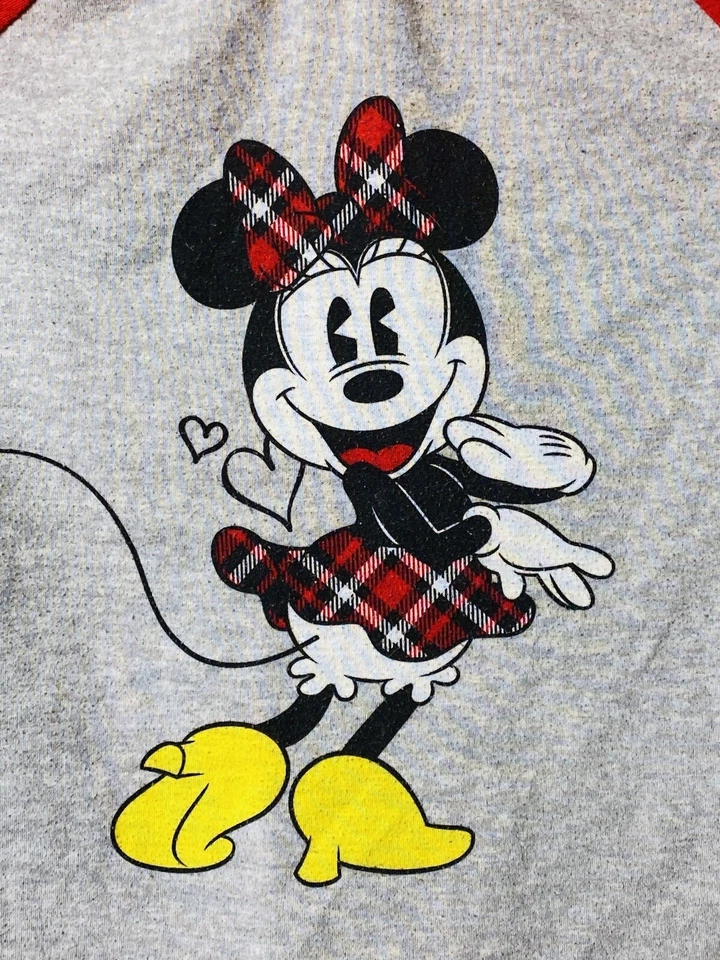 Conjunto de 2 pantalones de pijama y top de lana para niñas de Minnie Mouse de Disney talla M Foto 2 de 4