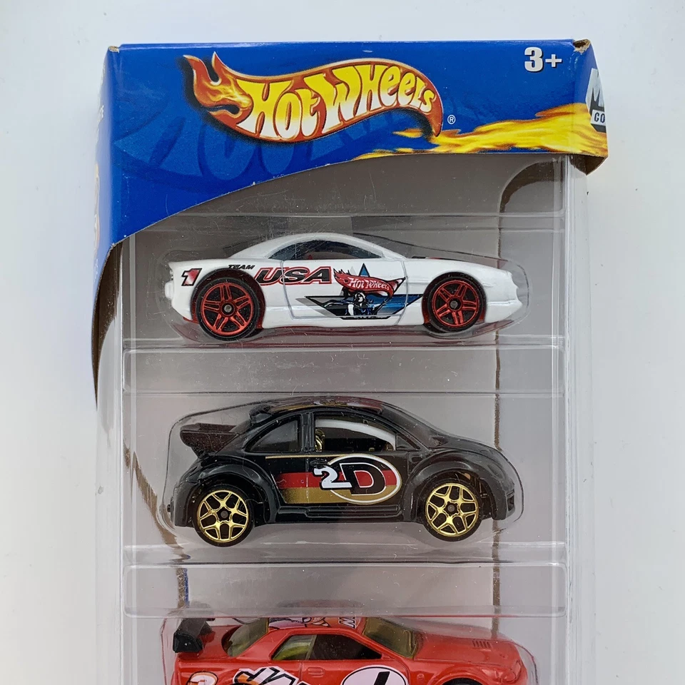 Paquete de 5 autos vintage Hot Wheels Flag-Flyers 2002 Nissan Skyline - D Foto 3 de 4