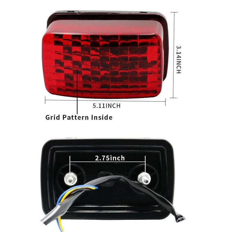 LED Brake Light 1PC Universal ATV Motorcycle Bike Brake Tail Turn Signal Light - Image 3 of 4