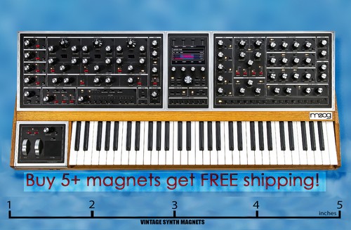 MOOG ONE Memorymoog MAVIS MODEL 10 IIIc SYNTHESIZER refrigerator magnet