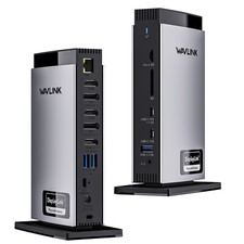 USB-C Tirple Monitor DisplayLink Docking Station 100W Laptop Charging Ethernet