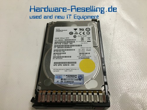 HPE 500GB 2,5" 7,2k SATA MM0500GBKAK 614829-002 9RZ164-065 653953 625618-004