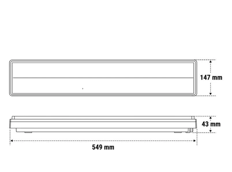 COD. 8584 BEGHELLI TICINQUE LED T5 IP42 LED 18W SE 6L LAMPADA DI EMERGENZA - Immagine 2 di 4