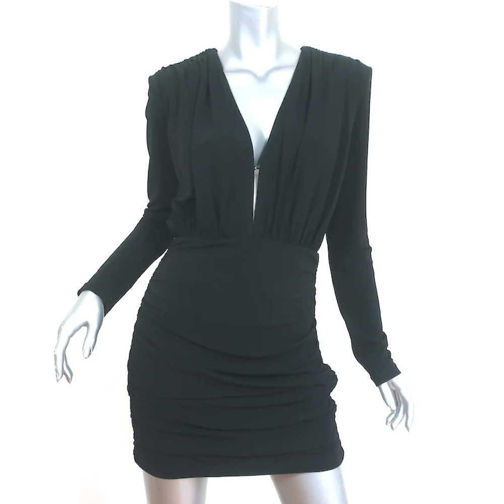 anine bing dress black ANINE BING Vida Dress in Black