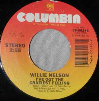 Willie Nelson Im Not Trying To Forget You Vinyl Single 7inch Columbia
