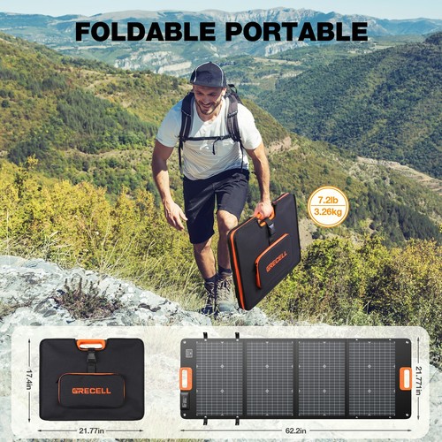 Peak 600W Power Station Portable Solar Generator/ 120W Foldable Solar Panel - Picture 37 of 74