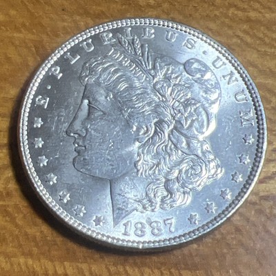 1887 P Morgan Silver Dollar ASTONISHING CHOICE GEM CH BU Ultra SUPER High Grade