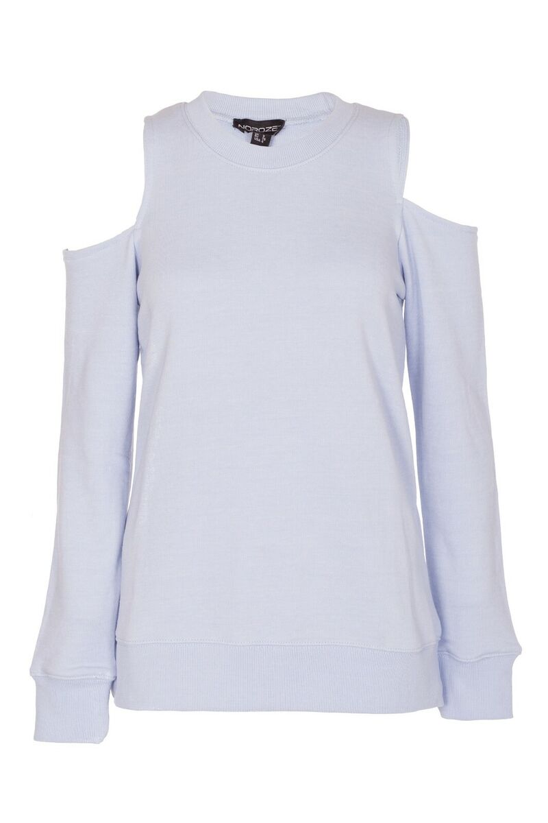 Cold Shoulder Round Neck Long Sleeve Sweatshirt Cold Shoulder Round Neck Long Sleeve Sweatshirt