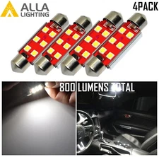 Alla Lighting 4pcs 6-LED Trunk Cargo Luggage Light Bulb Replacement White, 211-2