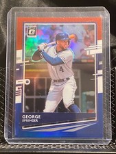 George Springer 2020 Donruss Optic  Red, White and Blue #78/150 #194 Astros