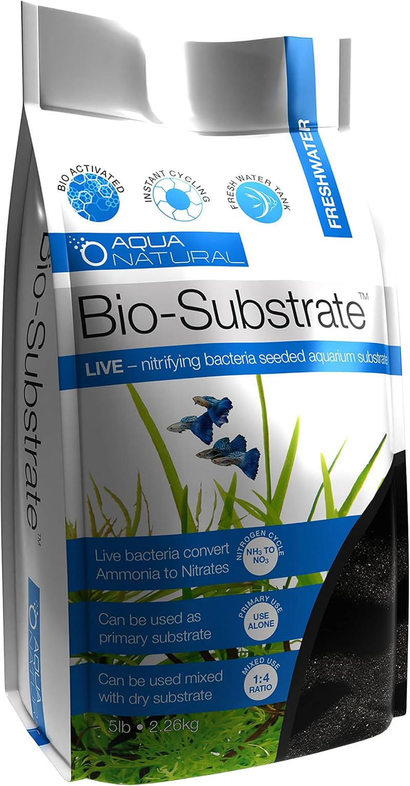 Aqua Natural Galaxy Sand Bio-Substrate 5Lb for Aquariums, Sand Seeded with Start