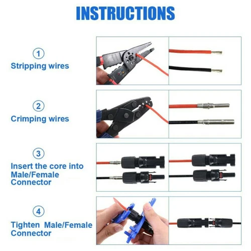 Panel Solar Y/T Rama Cable Conexión Impermeable Adaptador Extensión Envío Gratis - Imagen 4 de 21